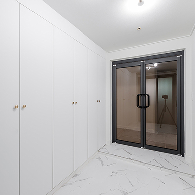 Elegant interior applied with premium materials