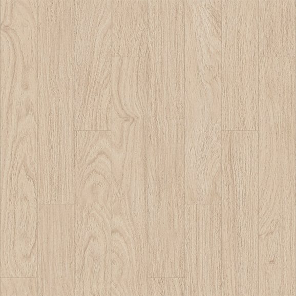 Oak texture pattern and neutral color create bright and natural space.